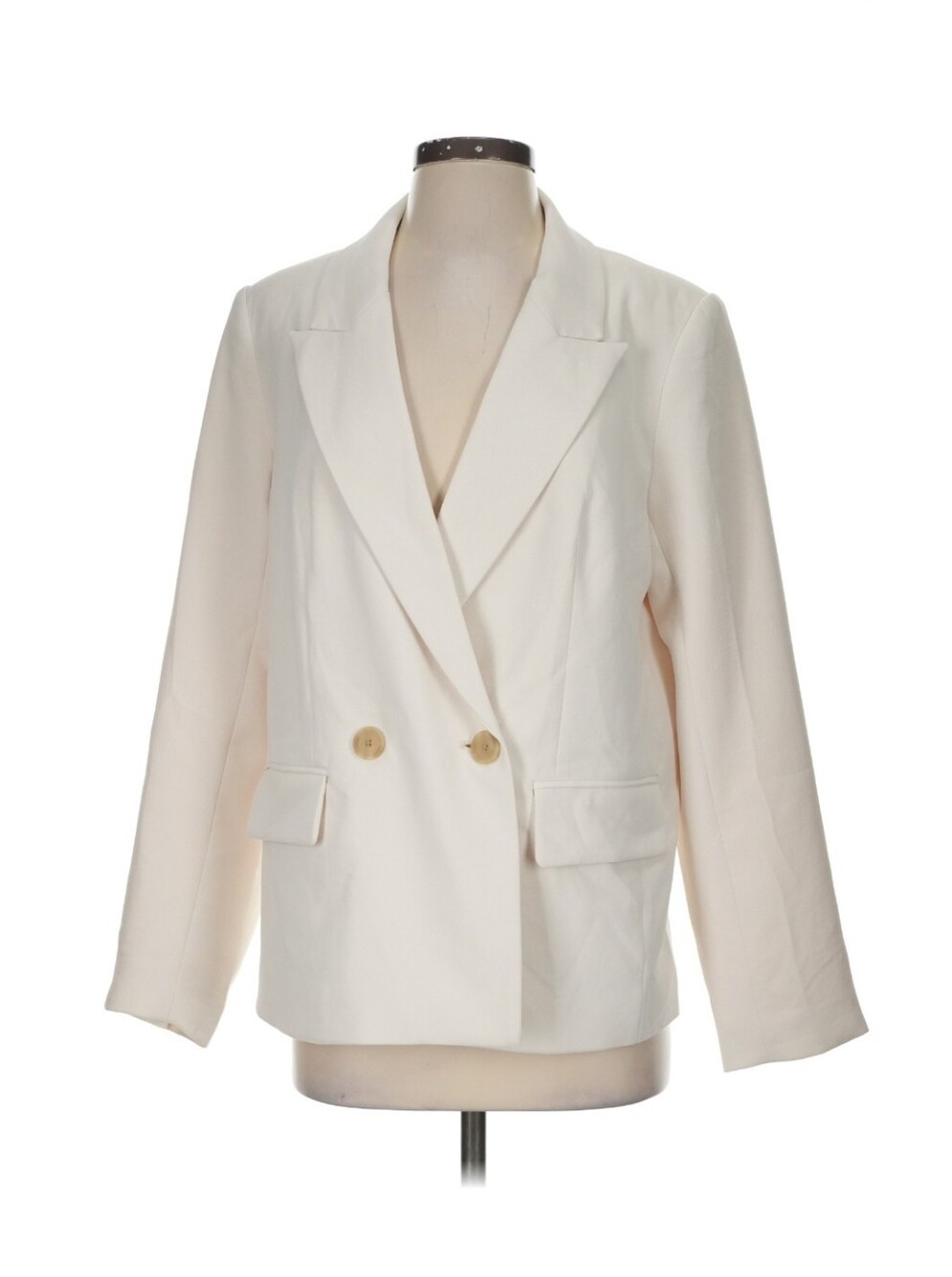 a new day Double-Breasted Cream Blazer
